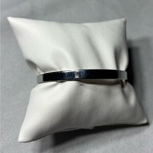 New! Silvertone Boho Open Cuff Adjustable Bracelet